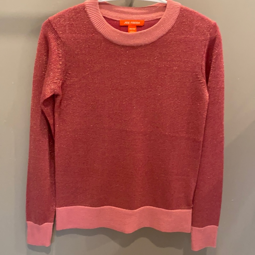 Pink glitter sweater Joe Fresh